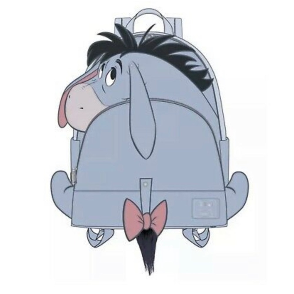 NEW WITH TAG! Loungefly Disney Winnie the Pooh Eeyore Faux Leather Mini Backpack